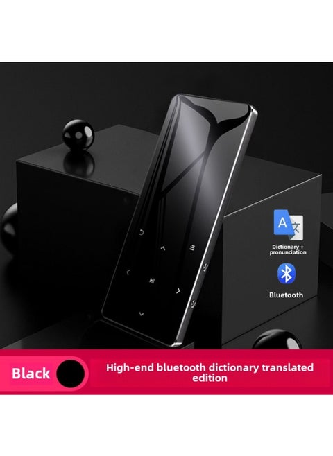 Bluetooth Mp3 English Listening Walkman Student Version Small Portable Mp4 Slim Mp5 Music Player Mp6-Colour:Cool Black (ultimate Edition) English Dictionary + Bluetooth Function-Capacity:40gb-official Standard