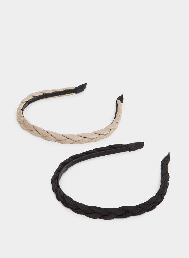 ستايلي طقم عصابات رأس مضفرة من ستايلي قطعتين - Image 1