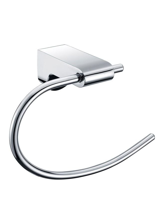 NIBEMINENT Wall Mounted Towel Holder Silver 21x13cm - Image 1