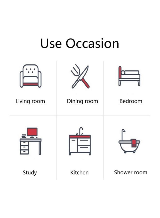 NIBEMINENT Wall Mounted Towel Holder Silver 21x13cm - Image 3