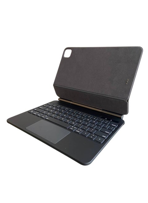 Magic Keyboard Case Smart Plug & Play for iPad Pro 11 2024 M4-7 Color Backlight -Multi-Touch Trackpad - Magnetic Floating Cantilever Stand