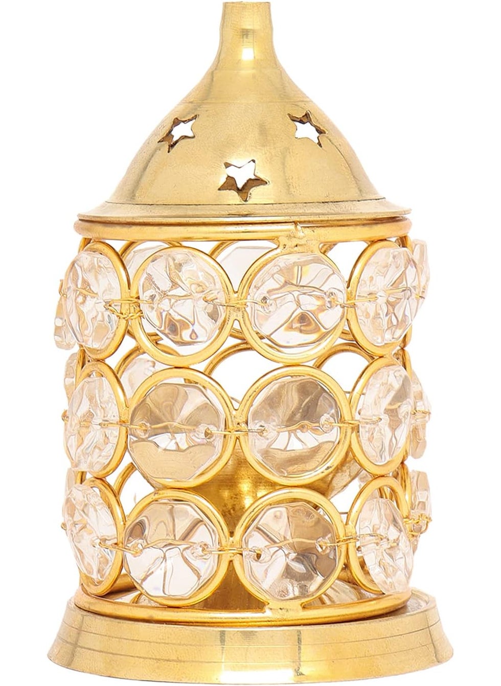 Hashcart Brass Akhand Pooja Diya for Diwali  Akhand Jyot Diwali Dia  Puja Kutthu Vilakku Deepam Kodiyu Diwali Decoration Tea Light Holder  Crystal Oil Lamp  Hashcart  - Image 1