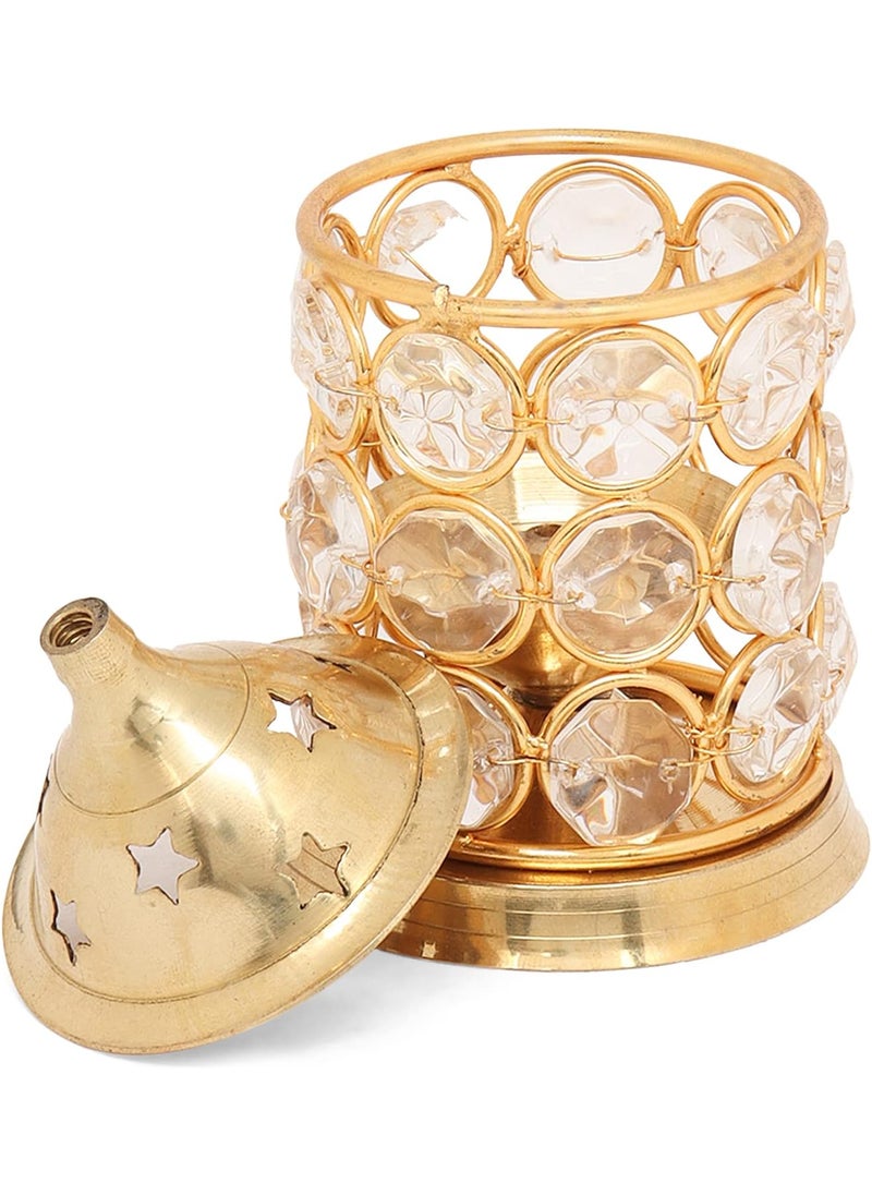 Hashcart Brass Akhand Pooja Diya for Diwali  Akhand Jyot Diwali Dia  Puja Kutthu Vilakku Deepam Kodiyu Diwali Decoration Tea Light Holder  Crystal Oil Lamp  Hashcart  - Image 5