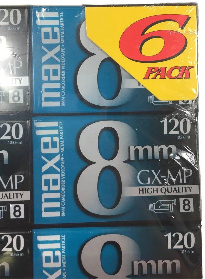 Maxell 8mm GX-MP120 Videotapes (6-pack) - Image 3