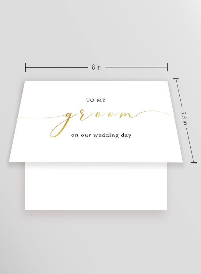 Spercy to My Groom on Our Wedding Day Card, Wedding Card to Groom, to Husband on Our Wedding Day Card - Image 2