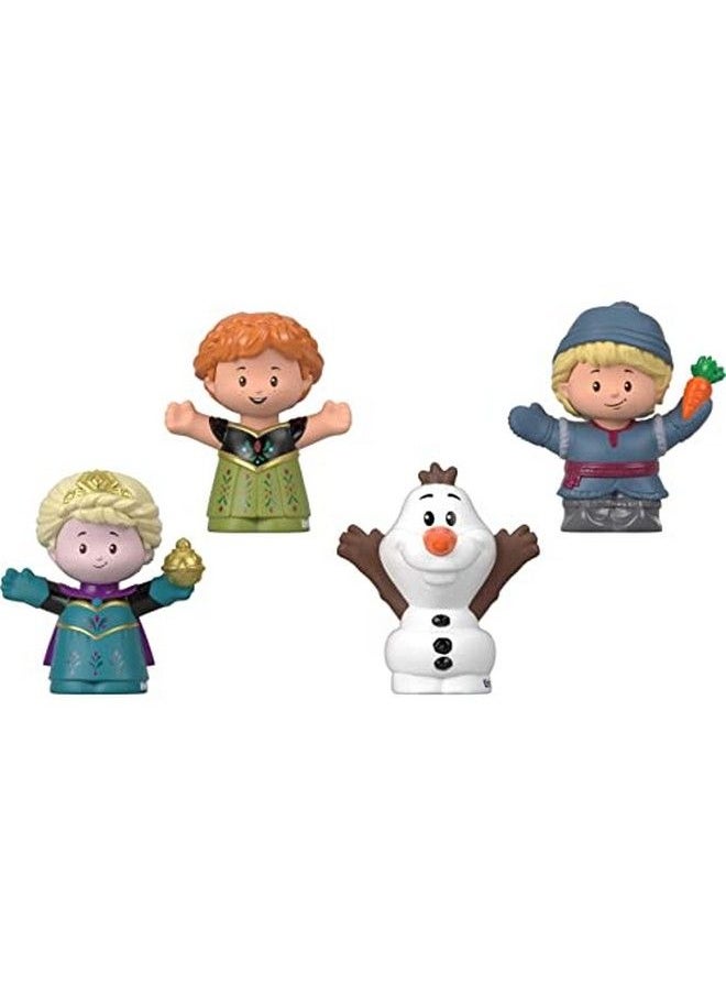 Fisher-Price Disney Frozen Elsa & Friends Little People Figure Set With Anna Kristoff & Olaf For Toddler Pretend Play Ages 18+ Months  - Image 1