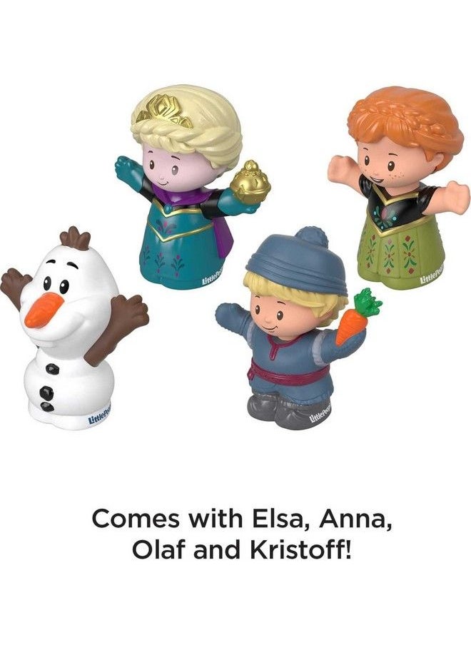 Fisher-Price Disney Frozen Elsa & Friends Little People Figure Set With Anna Kristoff & Olaf For Toddler Pretend Play Ages 18+ Months  - Image 3
