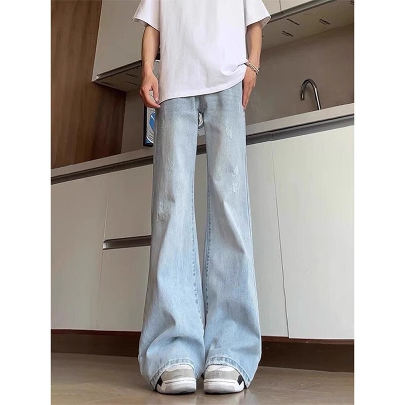 Unisex Classic Denim Jeans Loose Fit Daily Outdoor Wear - Image 2