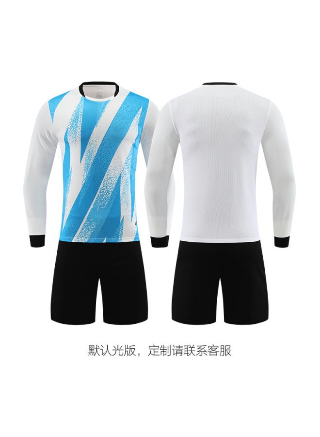 Long-sleeved Football Uniform Suit Printed Student Children's Game Training Team Uniform Children's Adult Sports Quick-drying Football Jersey