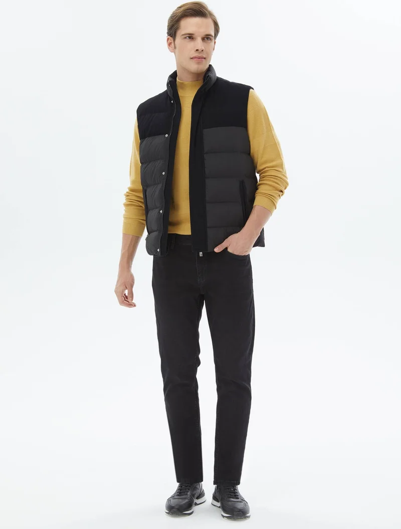 Kip Black Woven Sports Vest