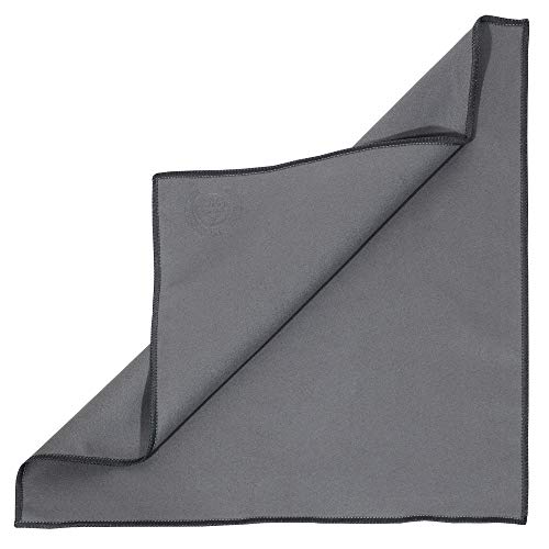 Mivi MI&VI Synthetic Chamois Microfiber Instrument Cleaning & Polishing Cloth for Violin, Viola, Cello, Bass, Guitar, Saxophone, Flute 12x12in (Charcoal-Grey) - Image 2