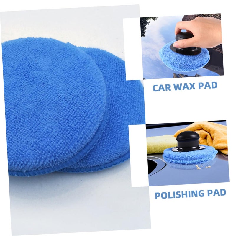 6 Pack Microfiber Car Wax Applicator Pads Buffing Polishing Sponge For Auto Detailing - Image 3