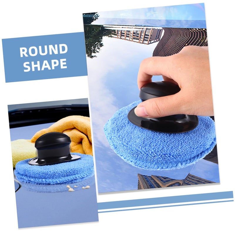 6 Pack Microfiber Car Wax Applicator Pads Buffing Polishing Sponge For Auto Detailing - Image 4