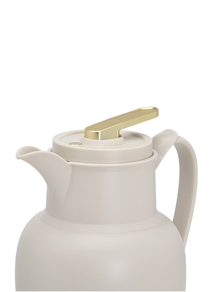 Badraig Thermos for tea and coffee Khaki/Gold 1 liter  - Image 4