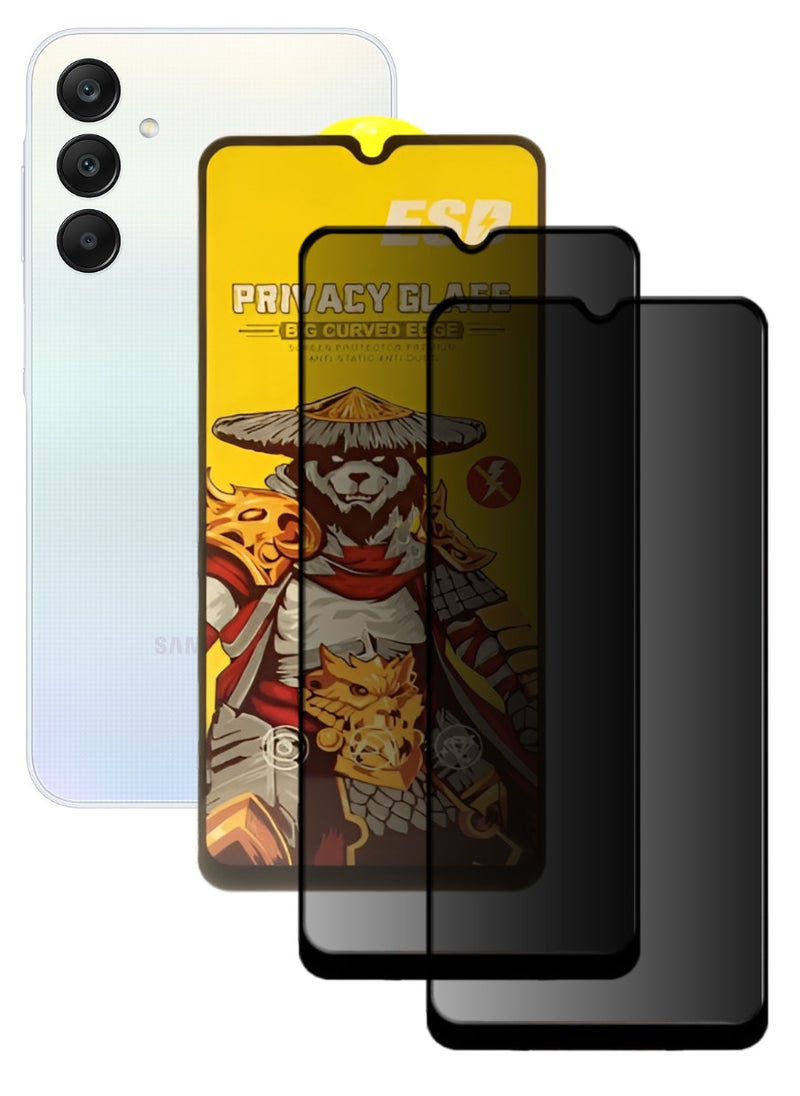 ESD 2 Pieces Tempered Dustproof Privacy Glass Screen Protector Compatible For Samsung Galaxy A25 - Image 1