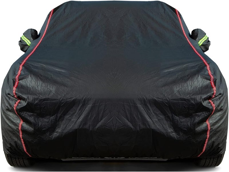 QUYDDC Waterproof Car Cover for Sedan (180" to 191") - Breathable, UV Protection, Snowproof - Image 1