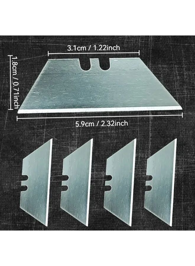 3 Boxes 30pcs Heavy Duty Trapezoid Replacement Blades Hardened Steel Scraping Cutter - Image 3