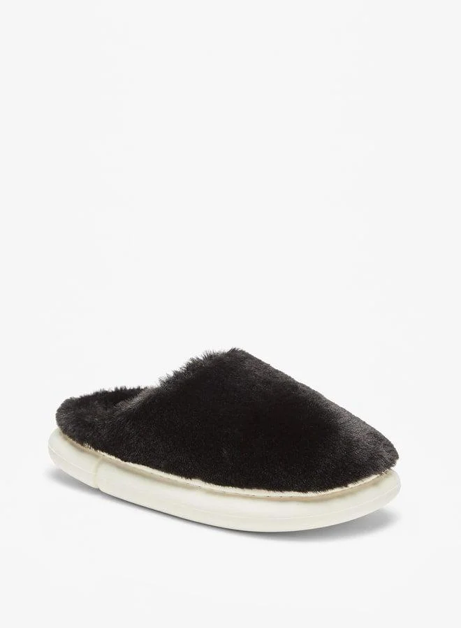 Women's Faux Fur Slip-On Bedroom Mules