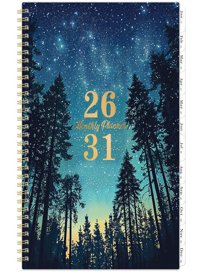 Lortarl Monthly Planner 2026-2031 - July 2026 - June 2031, 9"x11", 5 Year Calendar 2026-2031 Monthly Planner with Double-Side Pockets & Notes Pages, 60 Months Tabs, Perfect for Work, School & Family Planning - Image 1