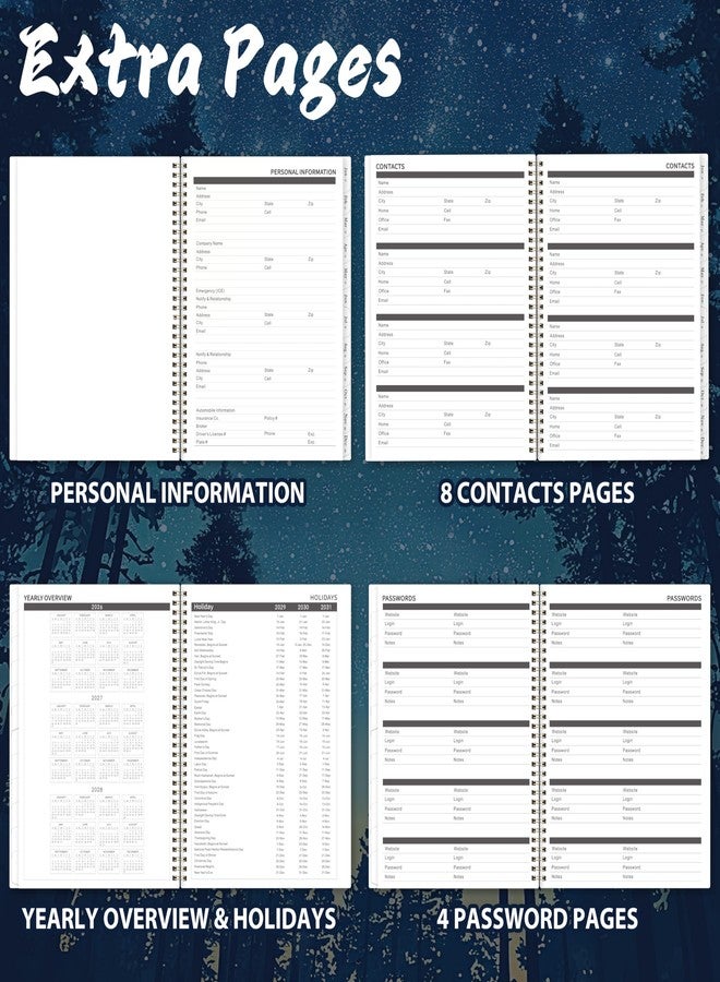 Lortarl Monthly Planner 2026-2031 - July 2026 - June 2031, 9"x11", 5 Year Calendar 2026-2031 Monthly Planner with Double-Side Pockets & Notes Pages, 60 Months Tabs, Perfect for Work, School & Family Planning - Image 4