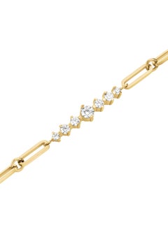 RoseField Rosefield Graduated Crystal Bar Paperclip Bracelet - JBCBG-J1023  - Image 3