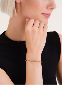 RoseField Rosefield Graduated Crystal Bar Paperclip Bracelet - JBCBG-J1023  - Image 4