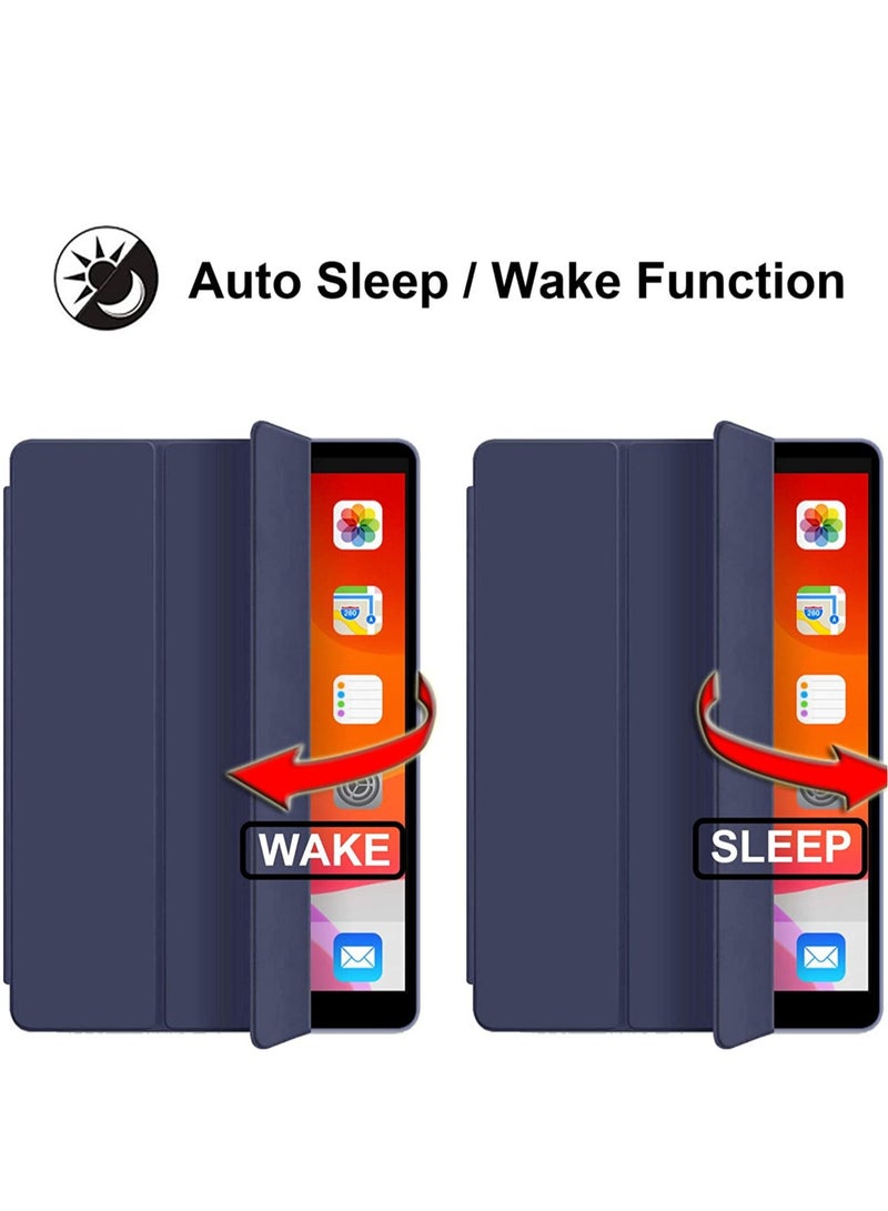 ELTRAZONE for New iPad Air 4th Generation 2020 Case , for New iPad Air 4 10.9 Inch 2020 Case with Pencil Holder, Smart Trifold Stand Cover Case,Auto Sleep/Wake, Navy - Image 3