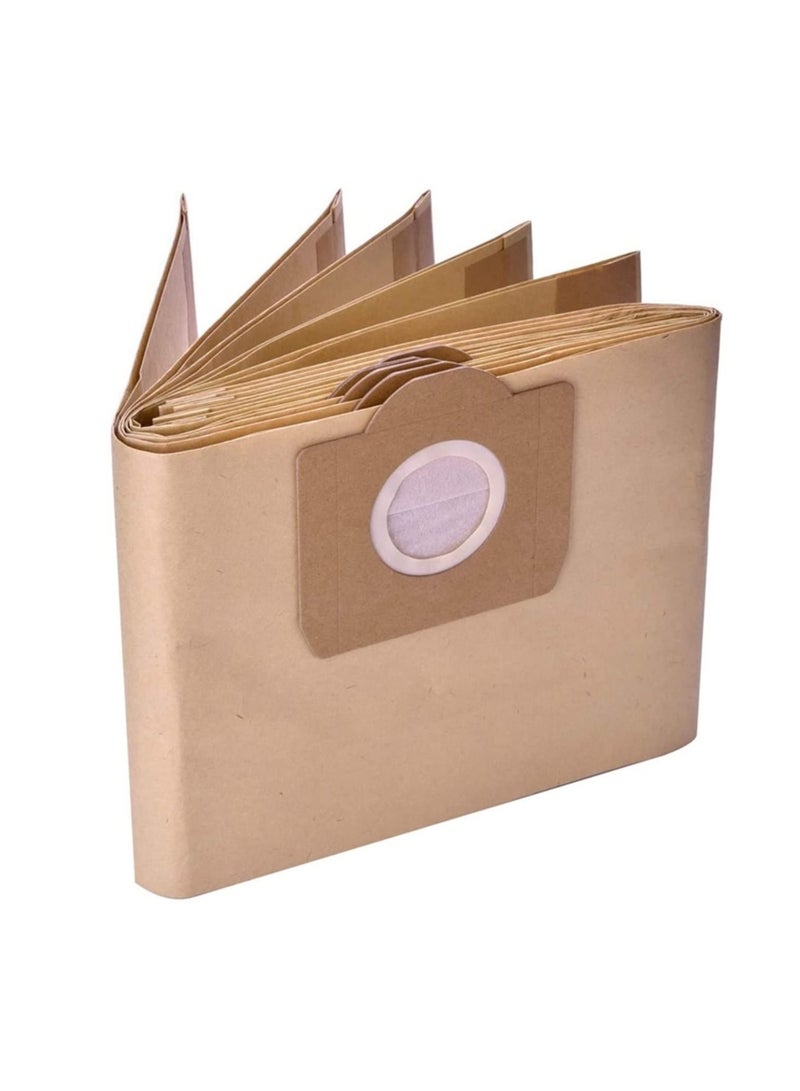 Loquat 5-Piece Vacuum Cleaner Dust Filter Paper Bag For Karcher WD3 SE 4001 4002  - Image 1