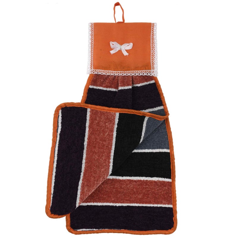 Kuber Industries Hanging Cotton 4 Pieces Cotton Washbasin Napkin/Hand Towel for Kitchen and Bathroom (Multi) - CTKTC45593 - Image 5