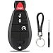 JJCHQ Key Fob Case Replacement for Dodge Ram 1500 2500 3500 4500 5500 2013 2014 2015 2016 2017 2018 2019 2020 2021 GQ453T 56046955 Pickup Truck 4 Button Keyless Entry Remote Control Car Key Fob Shell Cover - Image 2