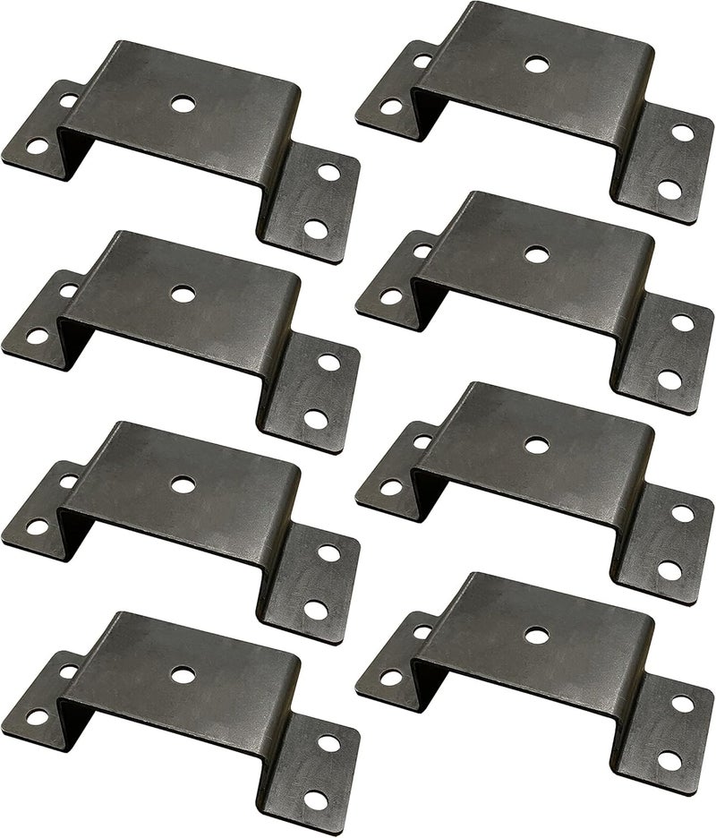 Heavy Duty Bolt-On 2x4 Steel Stake Pockets for Trailer & Truck (8)