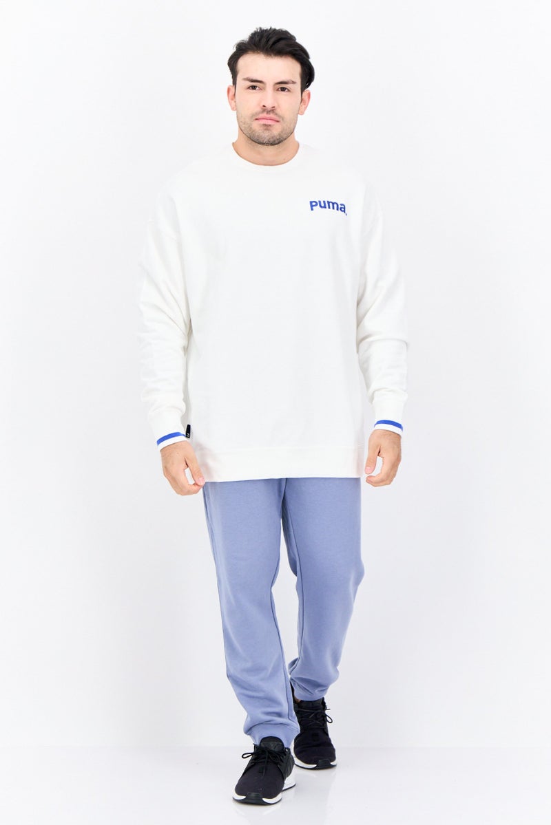 PUMA Men Relaxed Fit Outdoor Sweatshirts, White - Image 4