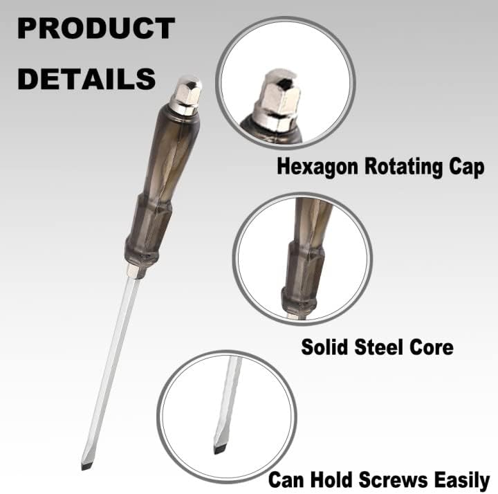 Utoolmart Slotted Impact Screwdriver 6 Inch Keystone Demolition Driver Magnetic 1Pcs - Image 5