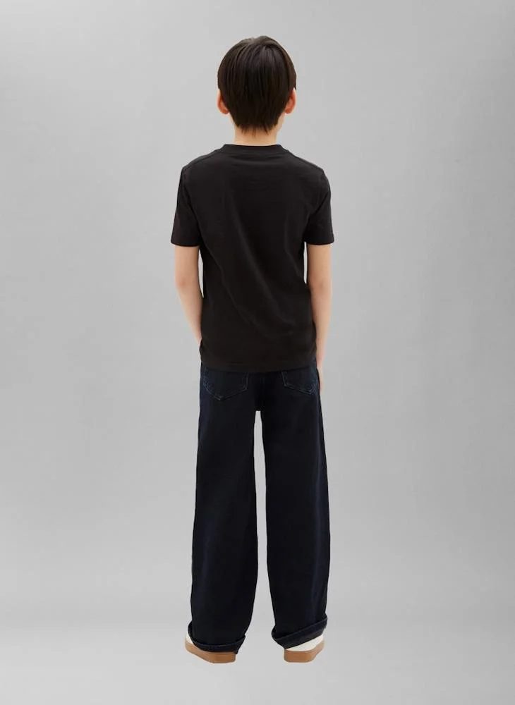 Calvin Klein Jeans Logo Graphic Crew Neck T-Shirt