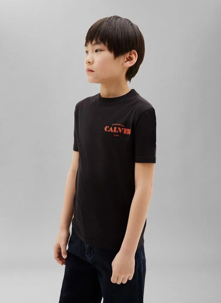 Calvin Klein Jeans Logo Graphic Crew Neck T-Shirt