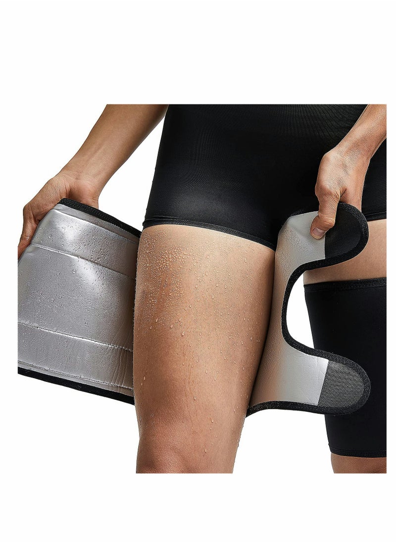 KASTWAVE - 1 Pair Thigh Trimmers For Women Sauna Sweat Bands Thigh Shaper Adjustable Sauna Waist Trainer For Leg - Image 1