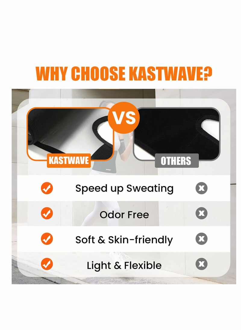 KASTWAVE - 1 Pair Thigh Trimmers For Women Sauna Sweat Bands Thigh Shaper Adjustable Sauna Waist Trainer For Leg - Image 1