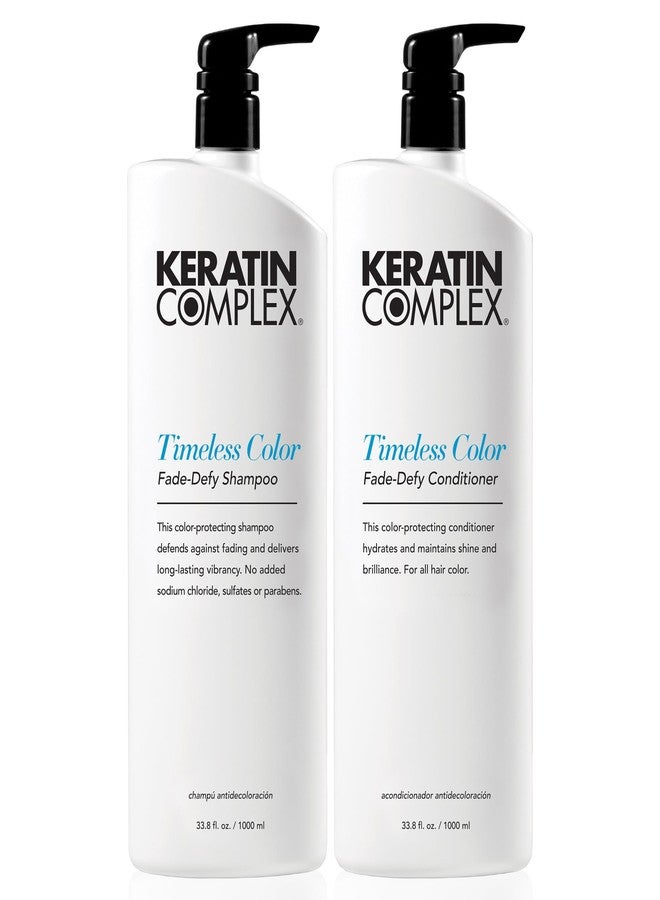 Keratin Complex - Timeless Color Fade Shampoo & Conditioner Duo - 33.8 fl oz Each - Image 1