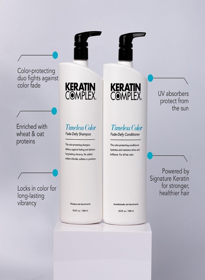 Keratin Complex - Timeless Color Fade Shampoo & Conditioner Duo - 33.8 fl oz Each - Image 4