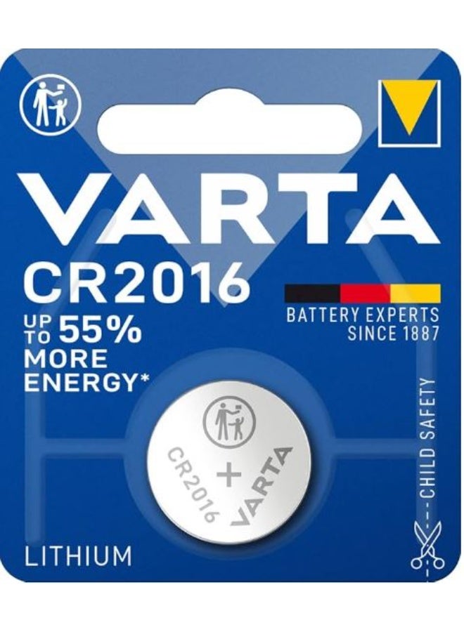 1 Piece - VARTA CR2016 Lithium Battery