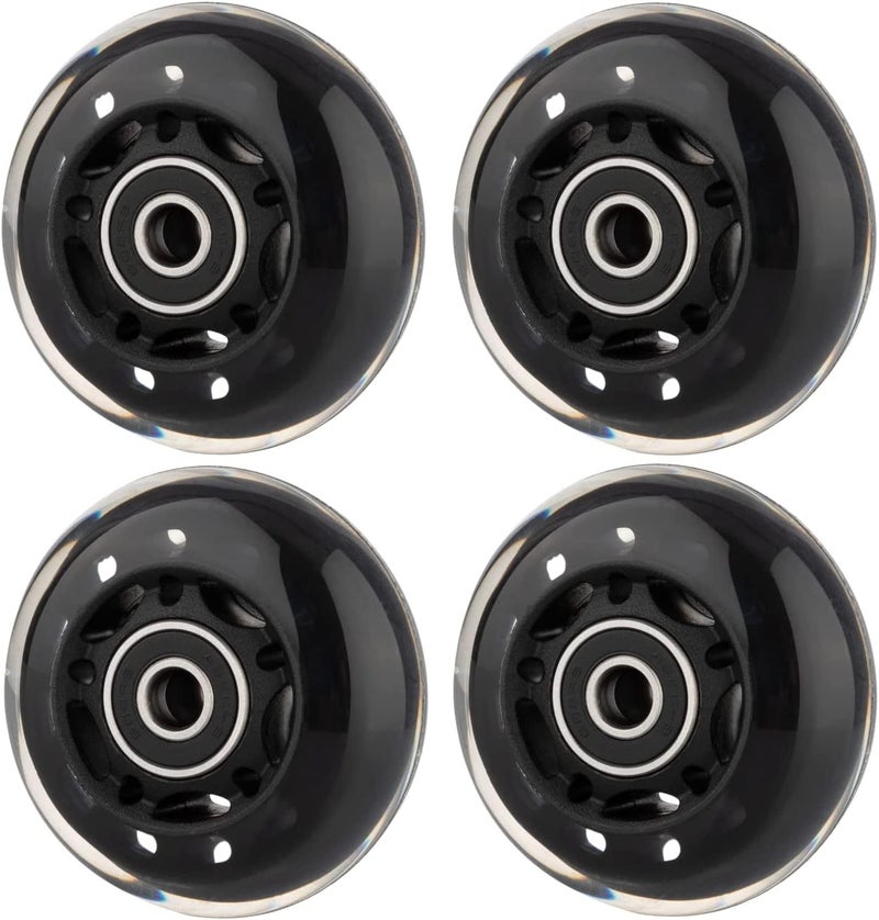 AOWESM 64mm Inline Skate Wheels w/Bearings ABEC-9 for Blades Roller Skates, Pelican Storm Case, Roller Board Bag, Carry-on Luggage Suitcase, Water Rower Seat, Steady Rest Wood Lathe (4 Pack) - Image 4