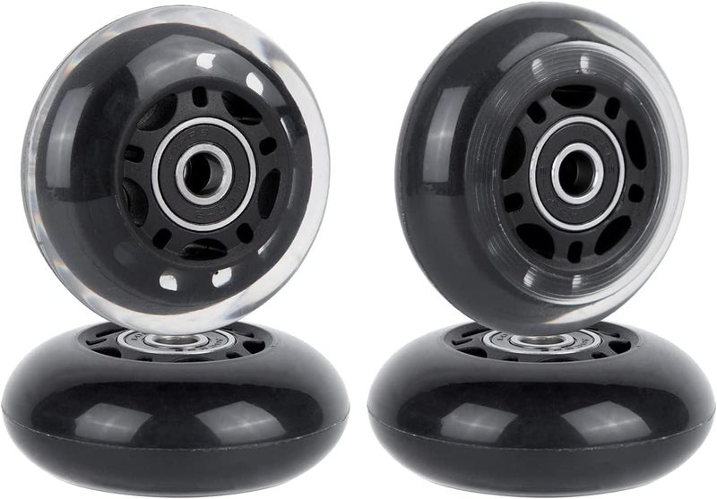 AOWESM 64mm Inline Skate Wheels w/Bearings ABEC-9 for Blades Roller Skates, Pelican Storm Case, Roller Board Bag, Carry-on Luggage Suitcase, Water Rower Seat, Steady Rest Wood Lathe (4 Pack) - Image 1