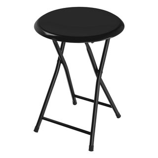 Folding Stool  Backless 18Inch Stool with 225lb Capacity for Kitchen or Rec Room  Portable Indoor Counter Bar Stools by Lavish Home Black - pzsku/Z5789B8ACEA732C35F3DCZ/45/1749488890/474be471-bc35-47d3-8ca6-fee09c1baa0e