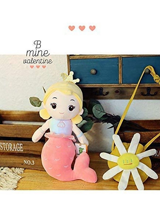 Tickles Mother With Daughter Mermaid Soft Doll Stuffed Plush Animal Toy For Kids Mother Size Is 50 Cm And Daughter Size Is 30 Cm (Color: Pink) - Image 4