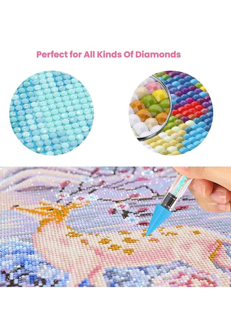 واي آند دي 3 Pcs Drill Pen Art Pencil Self Stick 15.2 cm Rhinestones Diamond Painting Tools Gem Crystals Wax Colorful for DIY Crafts Point Pens - Image 4