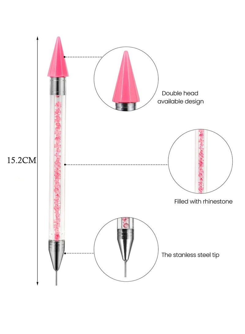 واي آند دي 3 Pcs Drill Pen Art Pencil Self Stick 15.2 cm Rhinestones Diamond Painting Tools Gem Crystals Wax Colorful for DIY Crafts Point Pens - Image 2