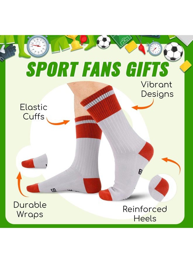 Zmart Funny Socks Silly Socks Football Socks Men Rugby Socks, Fantasy Football Gifts Football Gifts For Men Football Coach Gifts Rugby Gifts Football Fan Gifts, Football Gray, M - Image 3