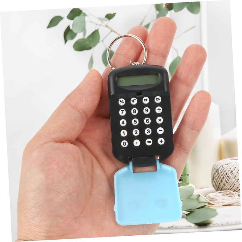 DOITOOL 2pcs Mini Portable Electronic Calculator for Students Durable Plastic Counter with Cartoon Design Lightweight and Compact Pocket Calculator for Classroom and Office Use - Image 5