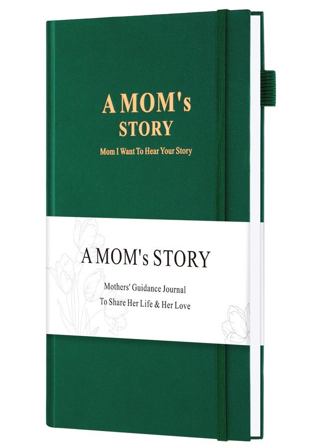 JUBTIC Mom's Memory Journal: Linen Hardcover Edition with 200+ Guided Questions - A Cherished Keepsake to Share Her Life Story, Perfect Gift for Mom's Birthday, Mother's Day & Christmas (Green) - Image 1