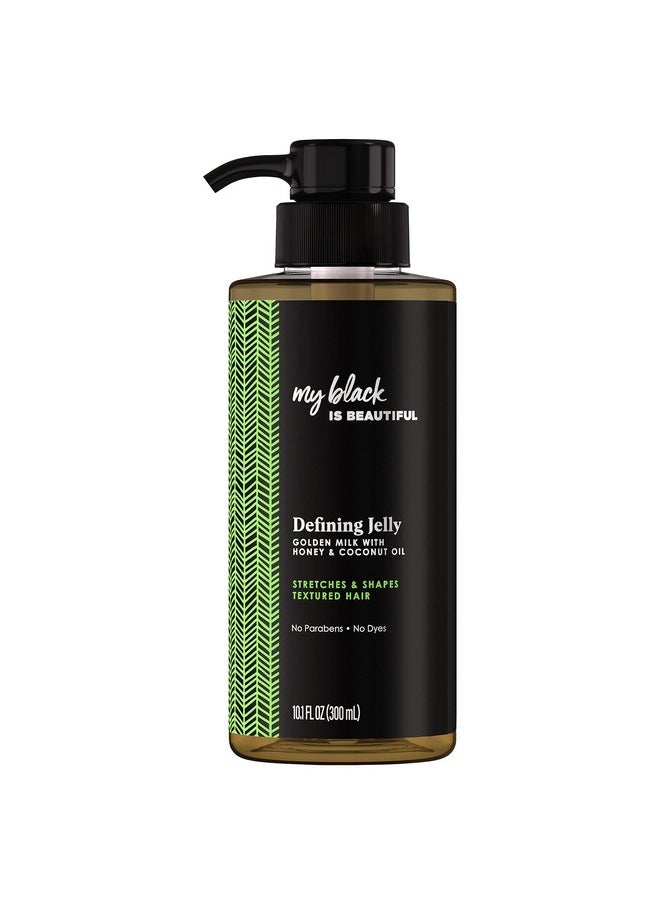 MY BLACK IS BEAUTIFUL - Defining Jelly For Curly And Coily Hair With Coconut Oil Honey And Turmeric Curl Defining Cream Curl Gel 10.1 Fl Oz - Image 1